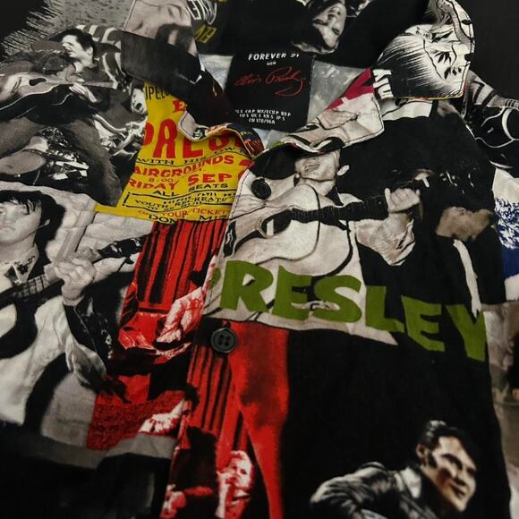 (S) Forever 21 Men x Elvis Presley Pristine Pictorial Shirt - Picture 7 of 7